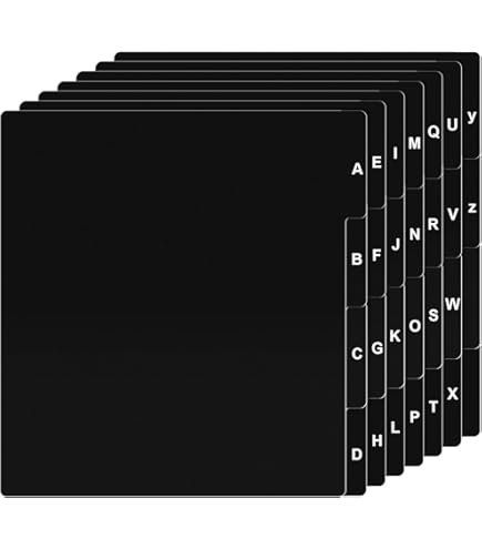 Amazon.co.jp: 26個の仕切り A-Z DVD CD ファイル アルファベット